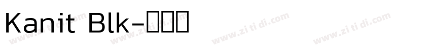 Kanit Blk字体转换